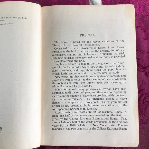 1928 Vintage Book: Latin for Today First Year Course by Gray and Jenkins - Picture 6 of 10